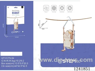 Wooden assembling rope climbing robot