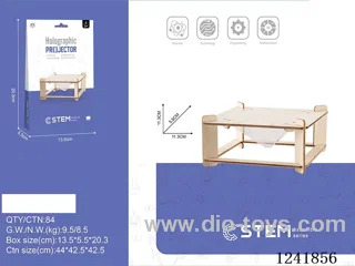Wooden holographic projector