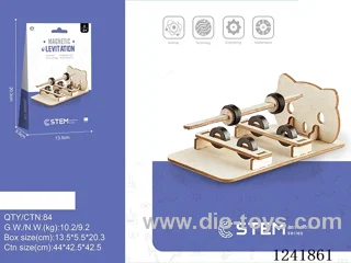 Wooden assembled magnetic levitation experiment