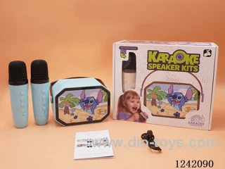 Dual Microphone with light Karaoke Set