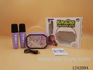 Dual Microphone with light Karaoke Set