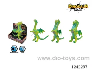 Vinyl Cotton Filled Dinosaur with flash/IC