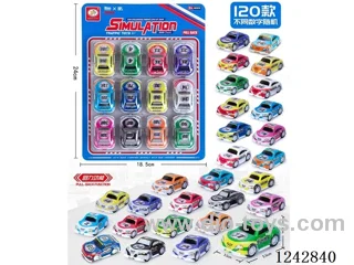 pull back car 120 types 12PCS
