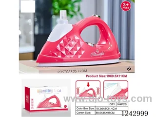 Large iron with vibrating/pressing water jet 2*AA not included