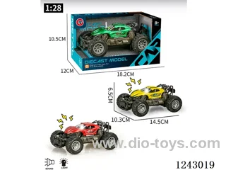 1:36 Alloy Small Inertia Vehicle W L/M included battery 3*AG13