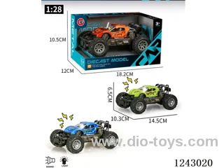 1:36 Alloy Small Inertia Vehicle W L/M included battery 3*AG13