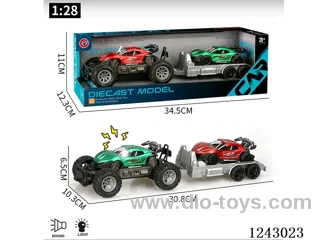 1:36 Alloy Small Inertia Vehicle + 1PCS pull back W L/M included battery 3*AG13
