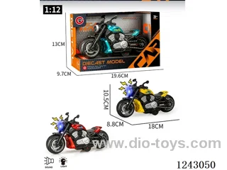 1:12 Alloy Inertia Motorcycle W L/M included battery 3*AG13