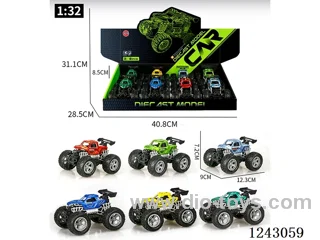 1:32 Alloy 8PCS Inertia Vehicle