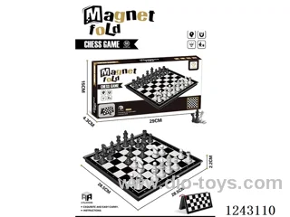 Chess (Magnetic) with 16pcs of white, 16pcs of black