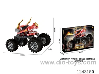 Pull back Monster Bull Devil Bigfoot Car (with Shock Absorber)