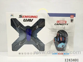 Fixed height quadcopter with glove RC