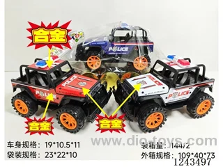 Alloy Inertial Off-Road Police Vehicle 3 colors