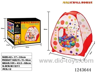 Pyramid tent + 50 balls