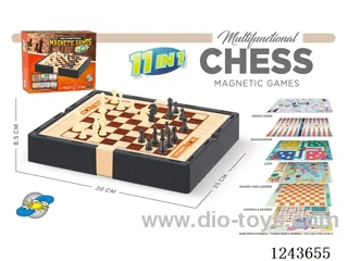 Puzzle Games Chess Table (11-in-1 with Magnetic)