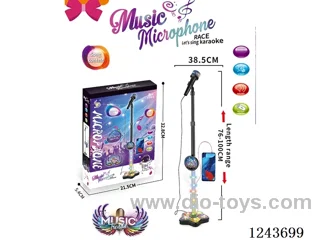 microphone with Lights, MP3 Connectable + Connecting Cable