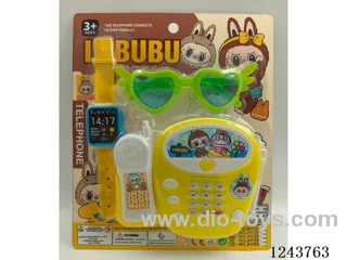 LABUBU telephones with glasses + watch