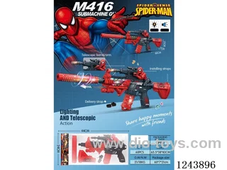 Spider-Man M416 B/O vibration gun W L/M (GCC) not included battery