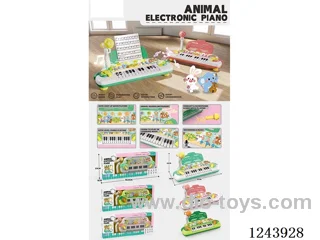 Animal Cartoon Electronic Piano not included battery 2 colors