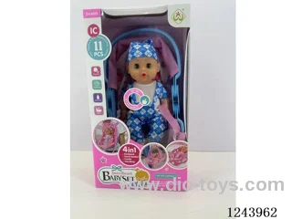 29.5CM Dolls Set with 4 IC included battery
