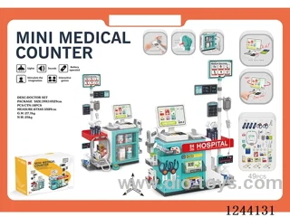 49PCS Mini medical desk set (W L/M 2*AG13/LR44 battery included , 2*AAA+2*AA battery not included) Green