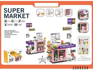 46PCS Mini Mart Desk set (Press to dispense water, W L/M 2 *AA+2*AAA battery not included)