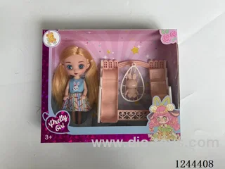 6 inch jointed 3D eye doll