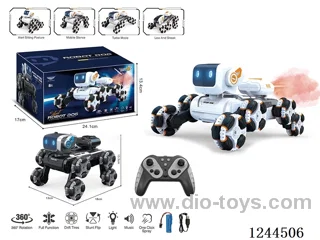RC stunt dog W L/M with spray 2 colors included battery