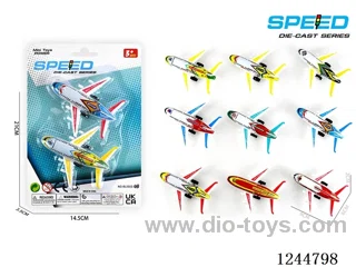Pull Back Metal Tin Airliner 2PCS