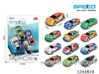 Pull Back Metal Camaro Supercar 4PCS
