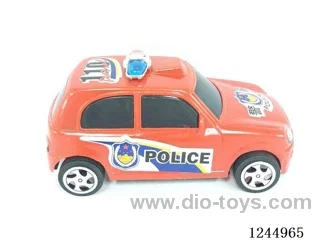 Wire-pulling police car 3 colors