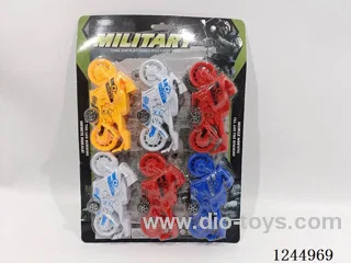 6PCS pull back motorbike