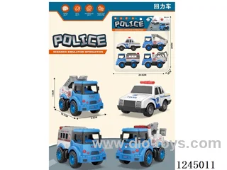 pull back city law enforcement team police vehicle