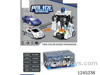 B/O Universal Transformer Police Car not included battery