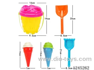 6PCS ice cream beach set