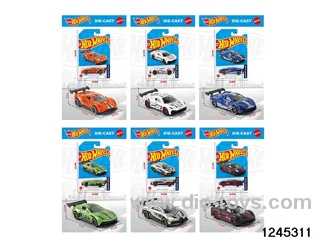 1:64 free wheel metal car (6 style random mix)