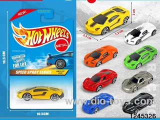 1:64 free wheel metal car (6 style random mix)