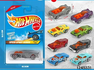 1:64 free wheel metal car (6 style random mix)