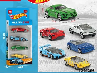 1:64 free wheel metal car (4 style random mix)
