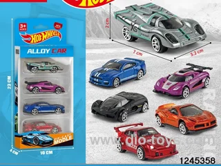 1:64 free wheel metal car (4 style random mix)