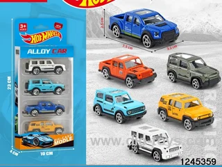 1:64 free wheel metal car (4 style random mix)