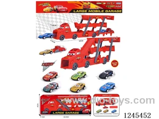 Ejecting Folding Car + Metal Car 3 pcs + Catapult