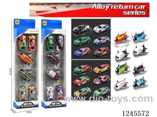 1:64 Tin Pullback Racing Car + Pullback Plane