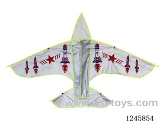 1.8m silver aeroplane kite fighter jet toy
