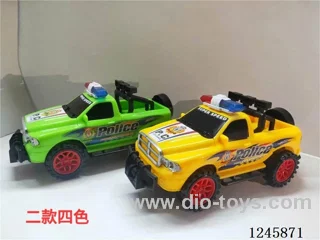 Pull-String Police Pickup Truck