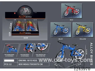 Alloy Bicycle 12PCS 3 colors