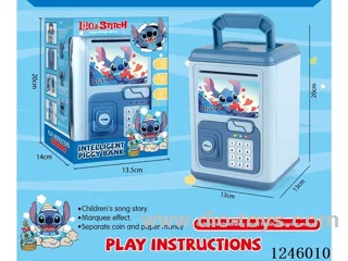 Stitch piggy bank(music version) (key unlocking/music/lighting)