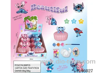 DIY Stitch beaded and plaster painted set (6 PCS)