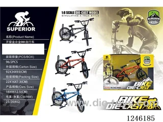 1:10 Alloy Mountain Bike, 3 Colours Mixed - free wheel