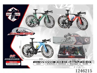 1:10 Alloy Mountain Bike 12PCS, 3 Colours Mixed - free wheel